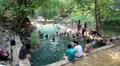 People in radon pool HD Footage