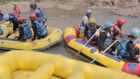 People Rafting Stock Footage 120818013