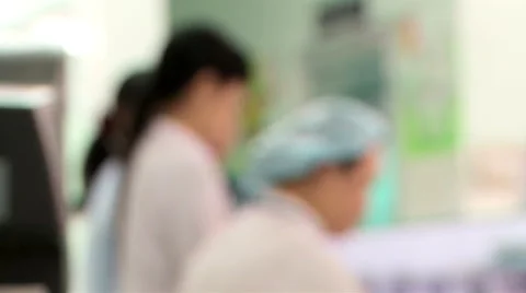 People at a reception desk Video stock 41579961