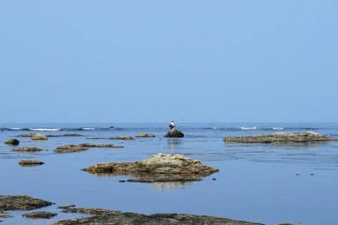 People on the reefs Stock Photos