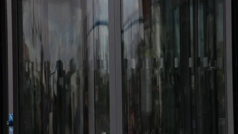 People reflected in the glass Stock-Footage 77601450