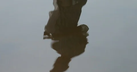 People Reflection in water Stock Footage 86882231