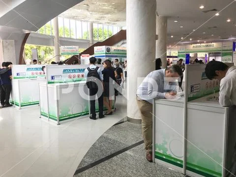 People register for MTA Vietnam 2017 Stock Photos