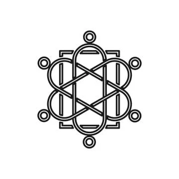 People relation Commitment Teamwork Together Outline Logo 스톡 일러스트