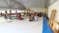 People relax before workout in yoga studio HD Footage