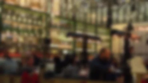 People in Restaurant Stock Footage 255895022