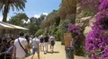People resting and walking in Park Guell, Barcelona 4k or 4k+ Resolution