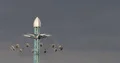 People Riding in Star Flyer Flying Swing Giant Chain Carousel London Entertain 4k or 4k+ Resolution