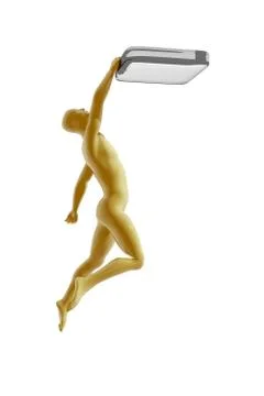 People at risk of falling Stock Illustration