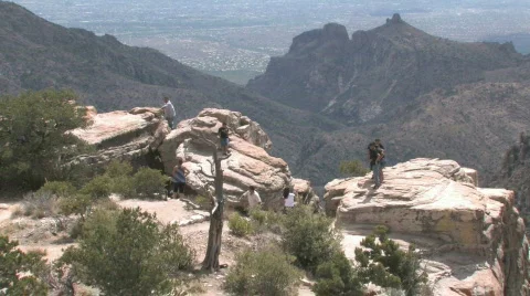 People on Rocks Stock-Footage 668998