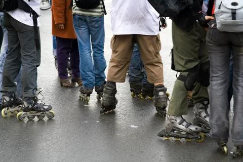 People with rollers Stock Photos