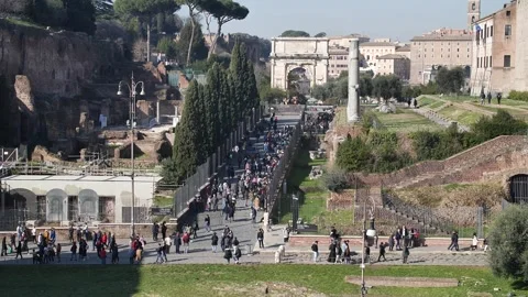 People in Rome Stock Footage 302559921