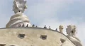 People on the rooftop of Casa Mila, Barcelona 4k or 4k+ Resolution