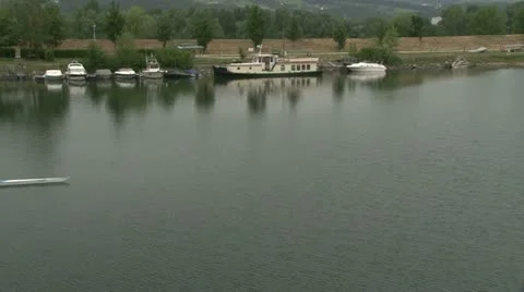 People rowing on the river Video stock 21735190