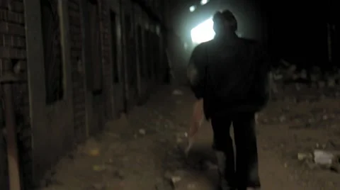People run from danger Stock Footage 65188479