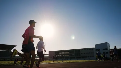 People Run Stock Footage 117219495