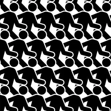 People run pattern. people walking background 스톡 일러스트
