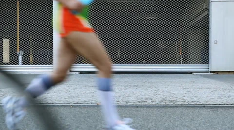 People running marathon Stock Footage 59312762