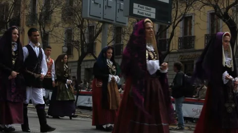 People of sardinia7 Stock-Footage 7759011