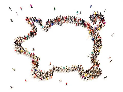 People that save Stock Illustration