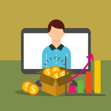 People saving money Stockillustratie