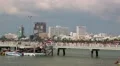 People in the seaport, Pattaya city and Gulf of Siam in Thailand HD Footage