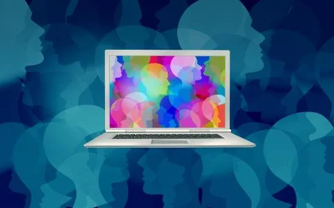 People Search Stock Illustration