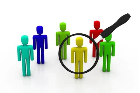 People search. Stock Illustration