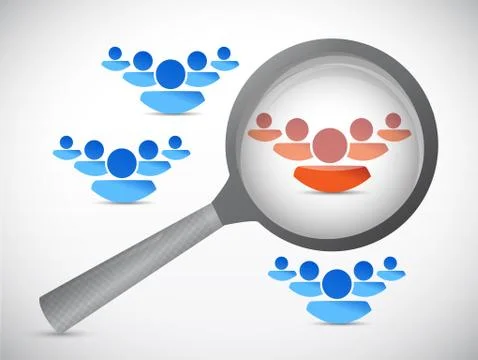 People selection illustration design Stock Illustration