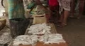 People selling seafood in the market in Sri Lanka HD Footage