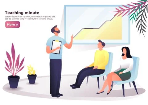 People at seminar, training Stock Illustration