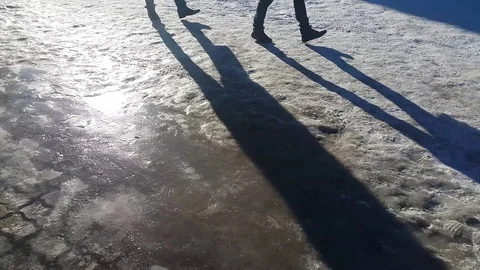 People shadows Stock Footage 106367750