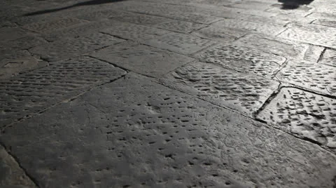 People shadows on sidewalk Video stock 23716800