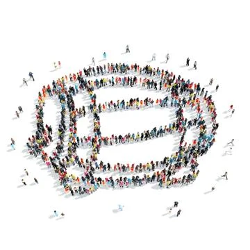 People  shape barrel  wine Stock Illustration