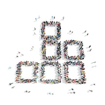 People  shape  button  code Stock Illustration