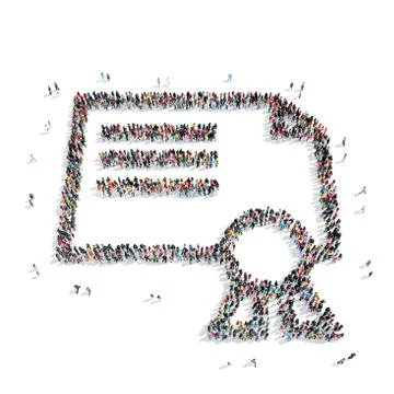 People  shape certificate school Stock Illustration
