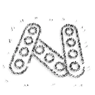People  shape  children's designer Stock Illustration
