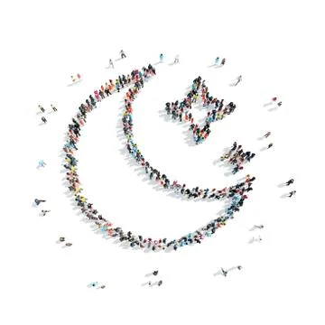 People  shape cloud weather Illustrazione stock