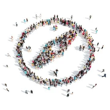 People in the shape of a compass 스톡 일러스트