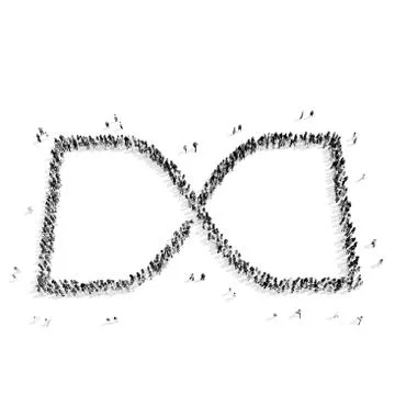 People  shape  infinity symbol 스톡 일러스트