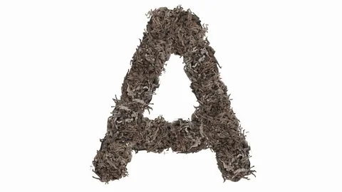 People in the shape of the letter. Stock Footage 109510604