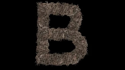 People in the shape of the letter. Stock Footage 109574198