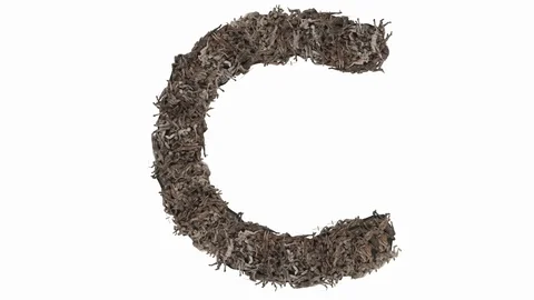 People in the shape of the letter. Stock Footage 109576193