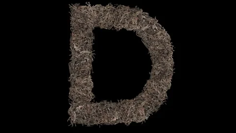 People in the shape of the letter. Stock Footage 110368149