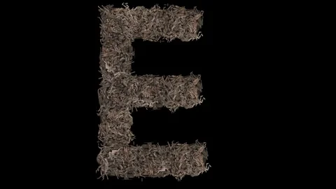 People in the shape of the letter. Stock Footage 110427158