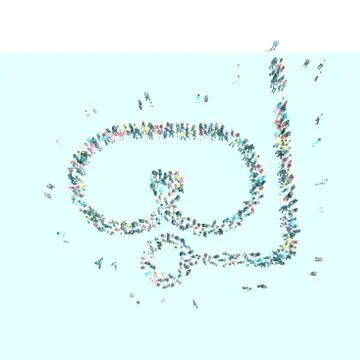 People  shape  mask diver Stock Illustration