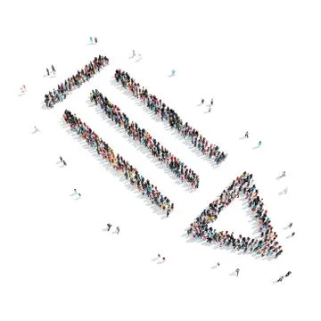 People shape  pencil school Stock Illustration