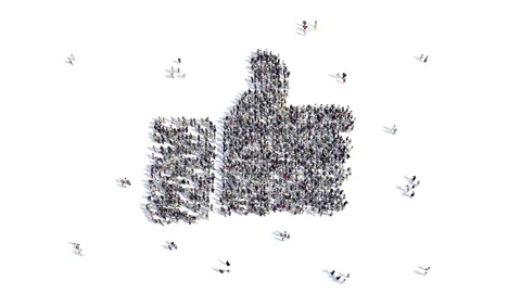 People shape of like sign Stock Footage 78306126