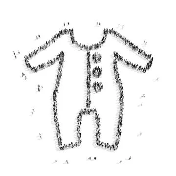 People shape  sliders child Stock Illustration