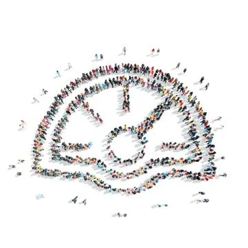 People  shape  speedometer car Stock Illustration